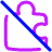 Puzzle Extension Off Disabled Icon from Plump Neon Set