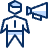 Business Male Megaphone Icon from Cyber Duotone - Free Set