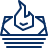 Bank Notes Fire Icon from Cyber Line Set