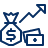 Cash Increase Icon from Cyber Line Set