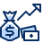 Cash Increase Icon from Cyber Duotone Set