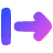 Arrow Right Start Icon from Plump Gradient Set