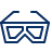 3D Glasses Icon from Cyber Line Set