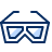 3D Glasses Icon from Cyber Duotone Set