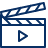 Clapboard Play Open Icon from Cyber Line Set