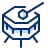 Drum 3 Icon from Cyber Duotone Set