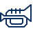 Trumpet Icon from Cyber Line Set
