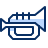 Trumpet Icon from Cyber Duotone Set
