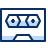 Cassette Tape 1 Icon from Cyber Duotone Set