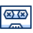 Cassette Tape 2 Icon from Cyber Duotone Set
