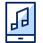 Music Player Mobile 1 Icon from Cyber Duotone Set