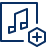 Music Add Icon from Cyber Line Set