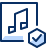 Music Check Icon from Cyber Duotone Set