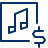 Music Dollar Icon from Cyber Line Set