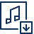 Music Download Icon from Cyber Line Set