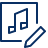 Music Edit Icon from Cyber Line Set