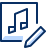 Music Edit Icon from Cyber Duotone Set