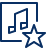 Music Favorite Star Icon from Cyber Line Set