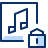 Music Lock Icon from Cyber Duotone Set