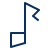 Music Note 2 Icon from Cyber Line Set