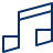 Music Note 3 Icon from Cyber Line Set