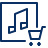 Music Pushcart Icon from Cyber Line Set