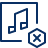 Music Remove Icon from Cyber Line Set