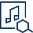Music Search Icon from Cyber Line Set