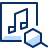 Music Search Icon from Cyber Duotone Set