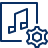 Music Setting Icon from Cyber Line Set