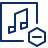 Music Subtract Icon from Cyber Line Set