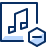 Music Subtract Icon from Cyber Duotone Set