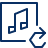 Music Sync Icon from Cyber Line Set
