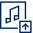 Music Upload Icon from Cyber Line Set