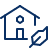 Eco House Icon from Cyber Line Set