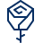 Flower 5 Icon from Cyber Line Set