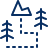 Map Mountain Forest Icon from Cyber Line Set