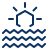 Sun Ocean Icon from Cyber Line Set