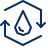 Water Reuse Icon from Cyber Line Set