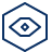 Eye Hexagon Icon from Cyber Line Set