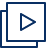 Filter Play Media Video Icon from Cyber Line Set