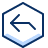 Navigation Back Previous Hexagon 1 Icon from Cyber Duotone Set