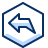 Navigation Back Previous Hexagon 2 Icon from Cyber Duotone Set