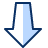 Navigation Down Arrow Icon from Cyber Duotone Set
