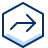 Navigation Next Hexagon 1 Icon from Cyber Duotone Set