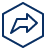 Navigation Next Hexagon 2 Icon from Cyber Line Set