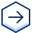 Right Arrow Hexagon Icon from Cyber Duotone Set