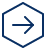 Right Arrow Hexagon Icon from Cyber Line Set