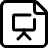 Office File Presentation Icon from Streamline Regular 3.0 Set