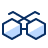 Glasses 1 Icon from Cyber Duotone Set
